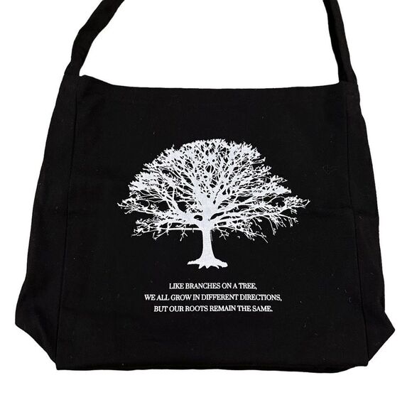 Handbags - she rescue home ~It’s not okay projects ~ black canvas crossbody bag ~ NWT